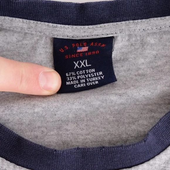 Vintage Y2K US Polo Assn. Grey Long Sleeve T-Shirt Size 2XL - Picture 6 of 15